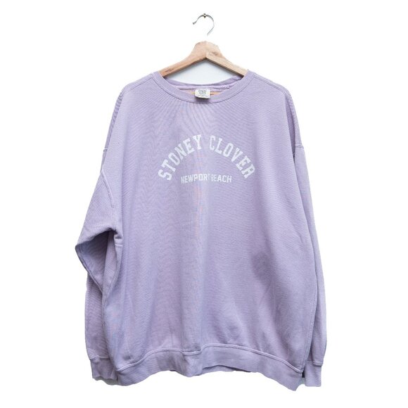 Stoney Clover Newport Beach Crewneck Sweatshirt Lavender - Picture 1 of 6